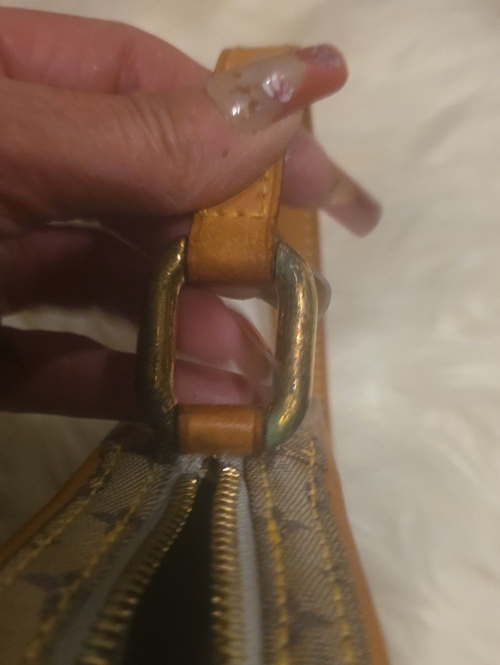 Louis Vuitton Mini Monogram Crossbody in Brown and Cream - Picture 11 of 14